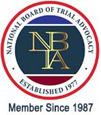 National Board of Trial Advocacy | Established 1977 | Member Since 1987